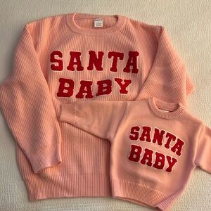 SpearmintLOVE Santa Baby Sweaters - Mama & Mini